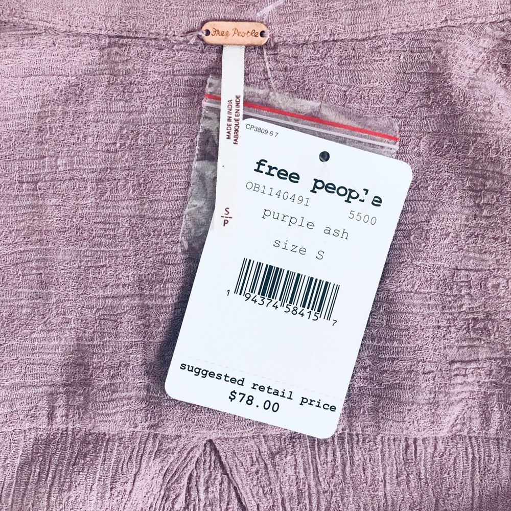 FREE PEOPLE Clementine Mini Tie Waist Dress - Picture 8 of 8